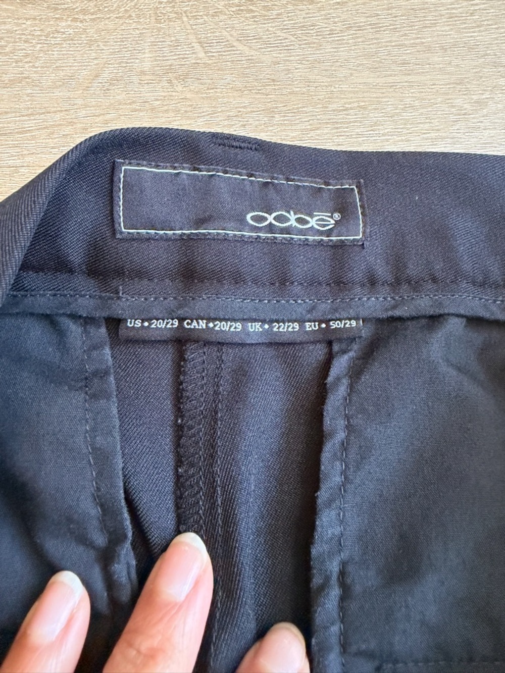 OOBE Womens Dress Pants Size 20 Black Flat Front Straight Leg Career Workwear - Picture 3 of 5